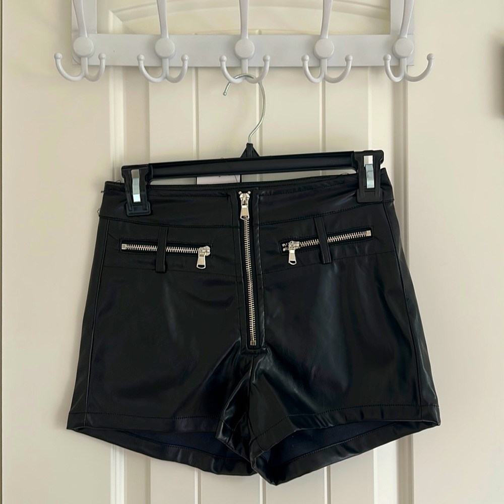 Fashion Nova Faux Leather Shorts
